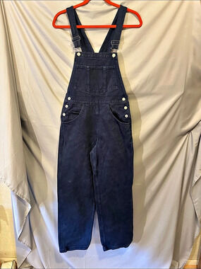 J.Crew Black Denim Overalls Size Small